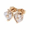 gold plated earrings with exclusive cubic zirconia